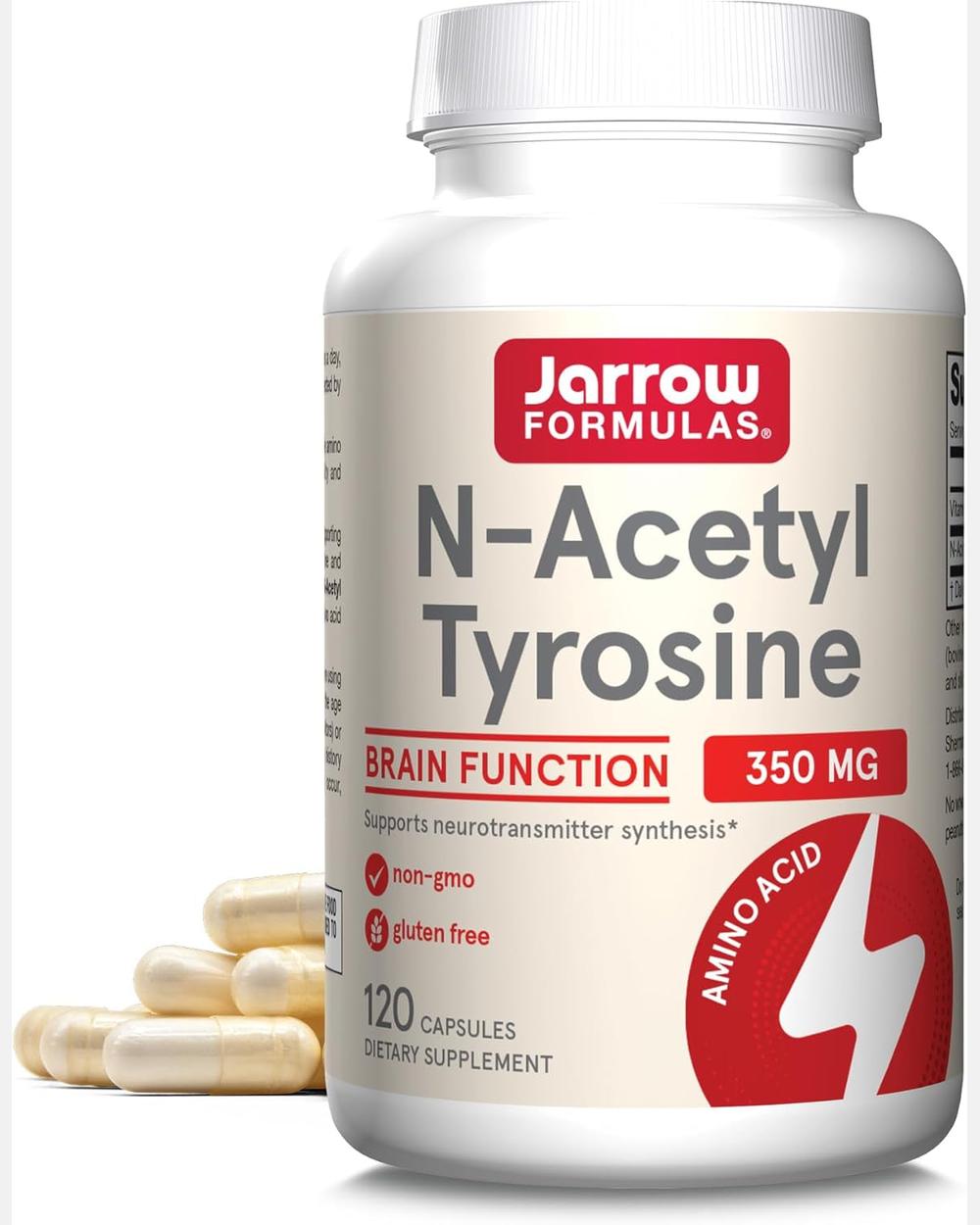 N-Acetyl Tyrosine 350mg 120 cápsulas - Jarrow Formulas