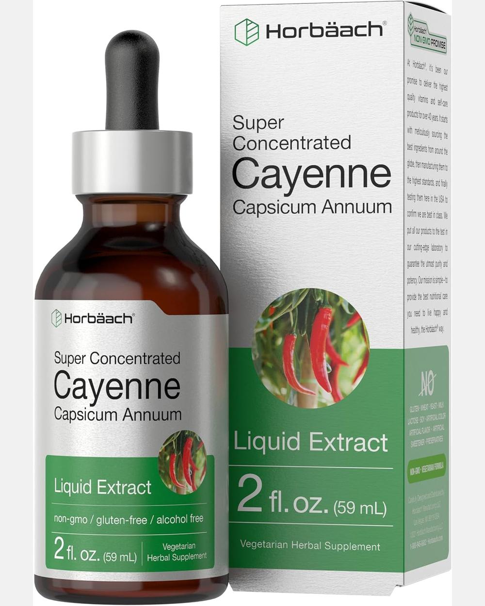 Cayenne Pepper Extract 2oz | Extracto Líquido Concentrado - Horbaach