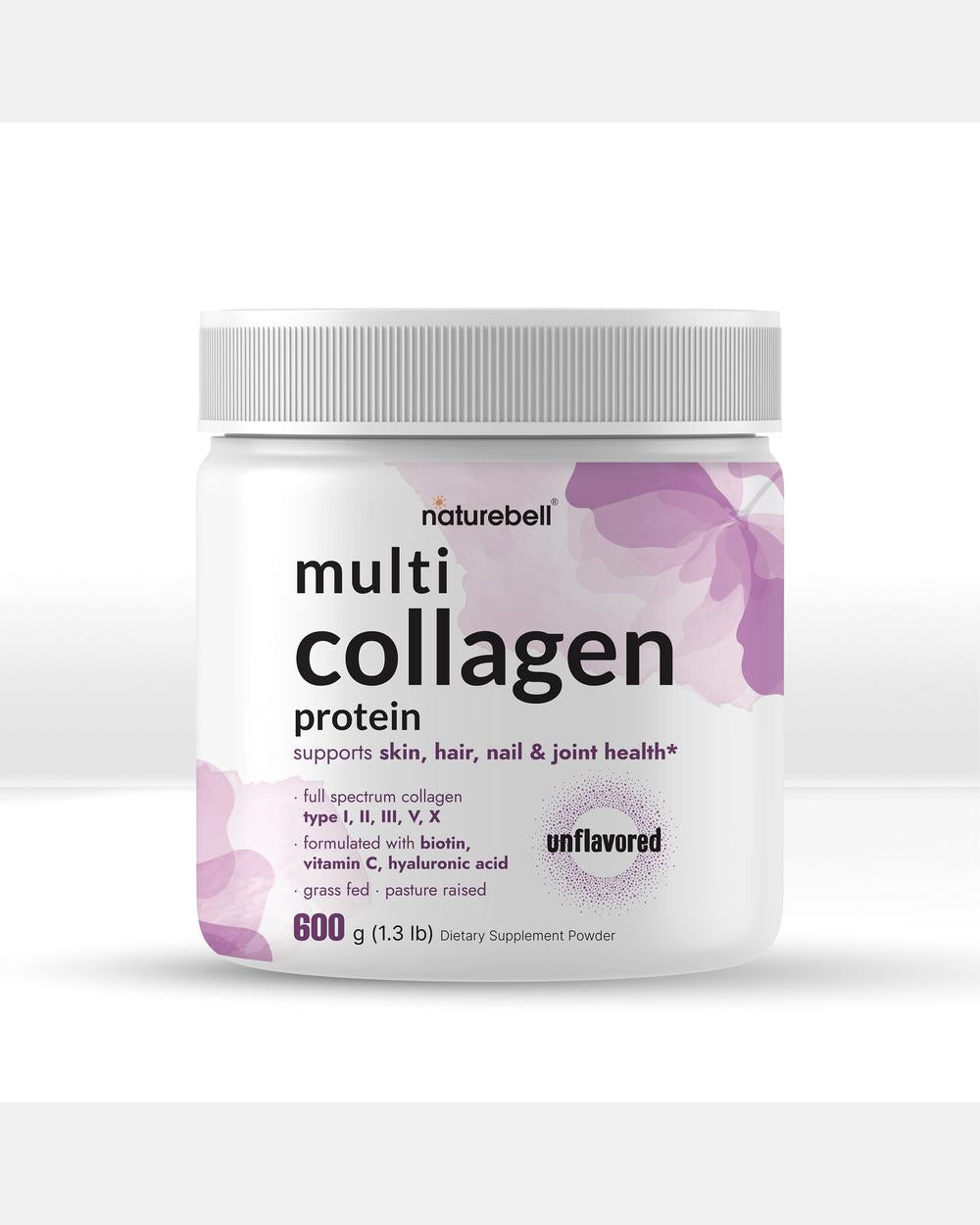 Polvo de Colágeno Multitipo – 600 g – NatureBell
