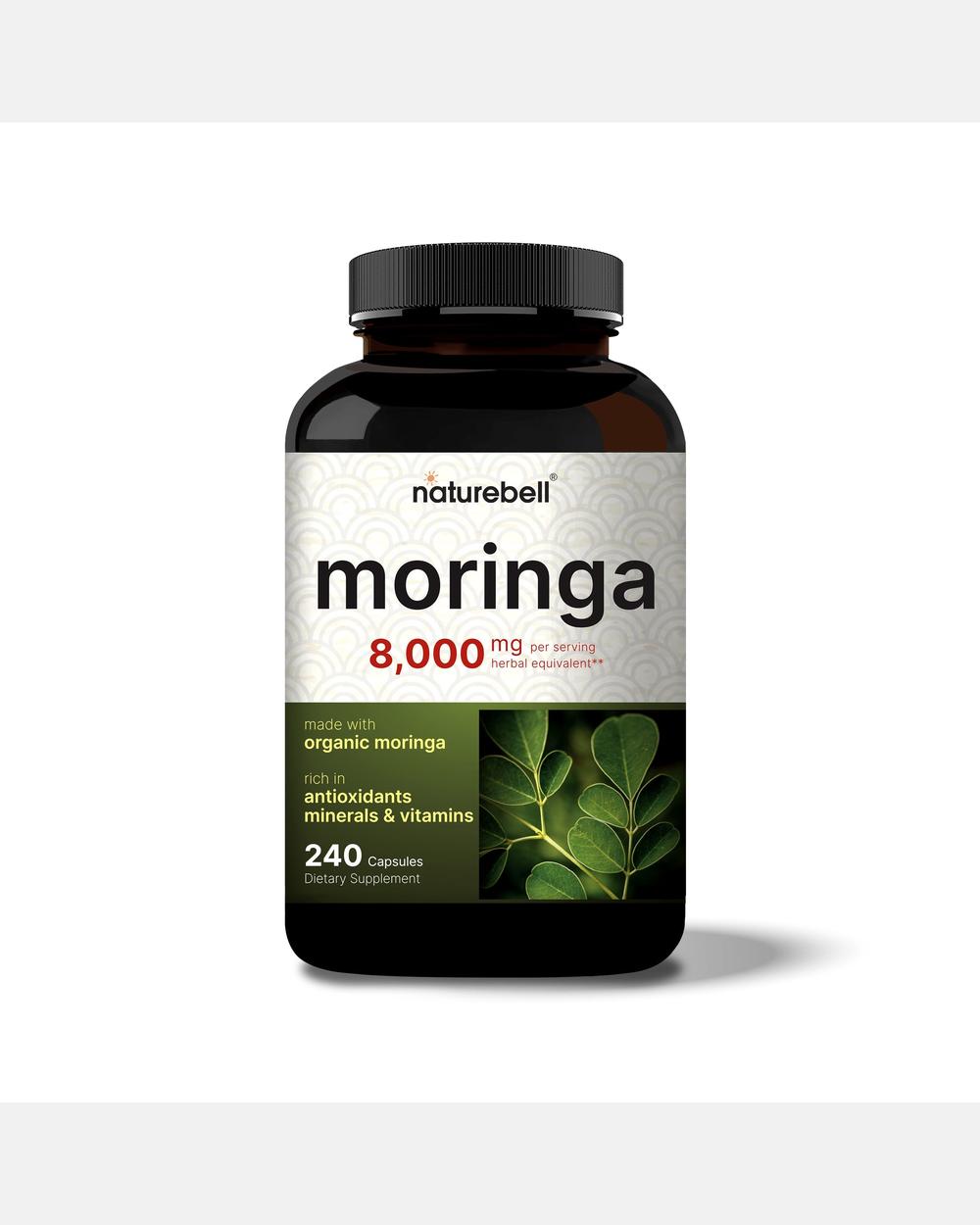 Moringa 8000 mg por porción (Orgánica) – 240 Cápsulas – NatureBell