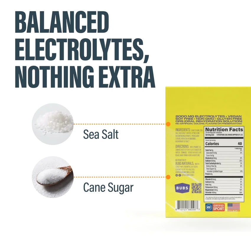 HYDRATE OR DIE Electrolytes - BUBS