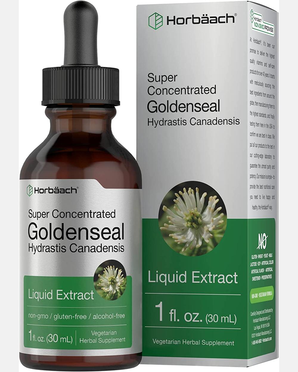 Goldenseal Root Extract 1oz | Extracto Líquido de Hydrastis Canadensis | Horbaach
