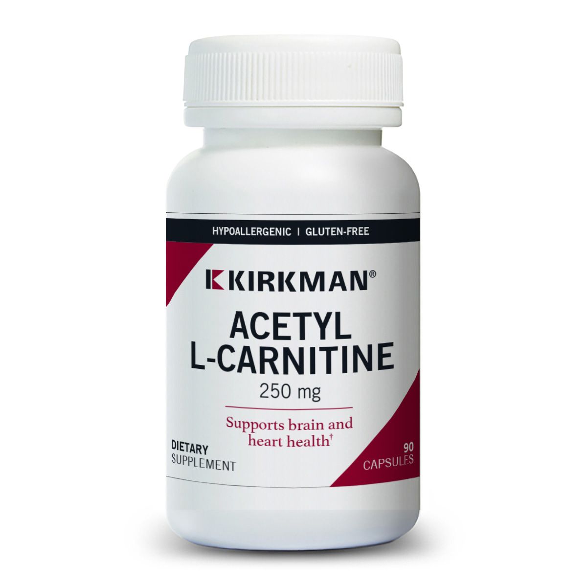 Acetil-L-carnitina 250 mg Hipoalergénico - Kirkman