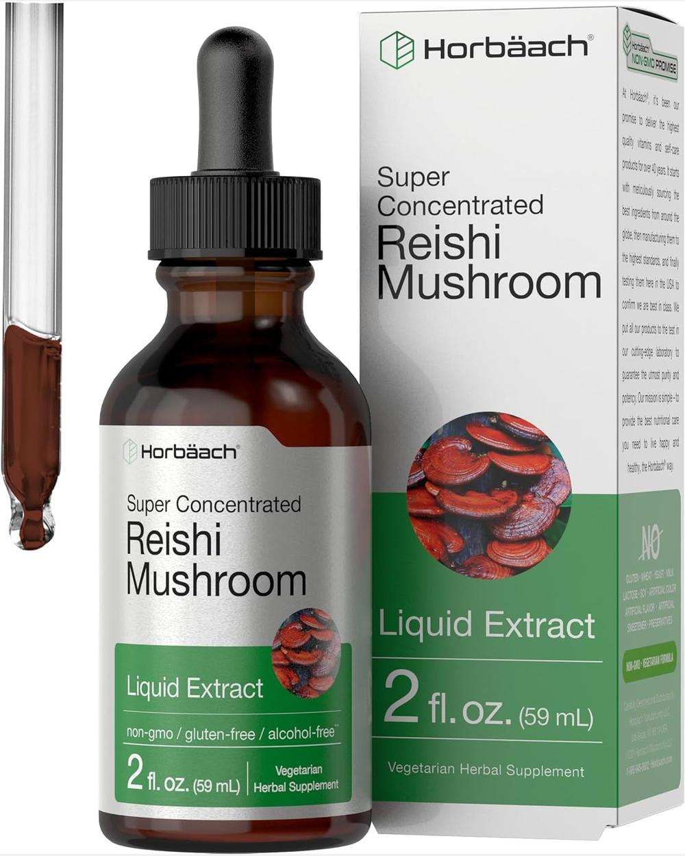 Reishi Mushroom Extract 2 Oz Alcohol Free – Horbaach