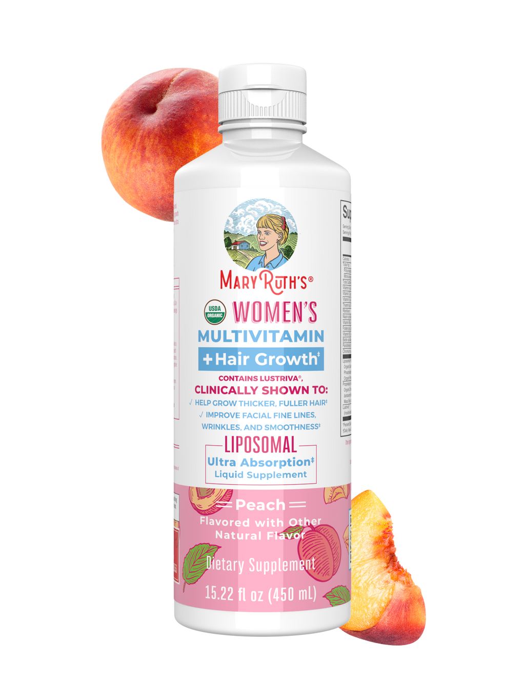 Multivitamínico + Crecimiento Capilar Liposomal para Mujer - MaryRuth Organics