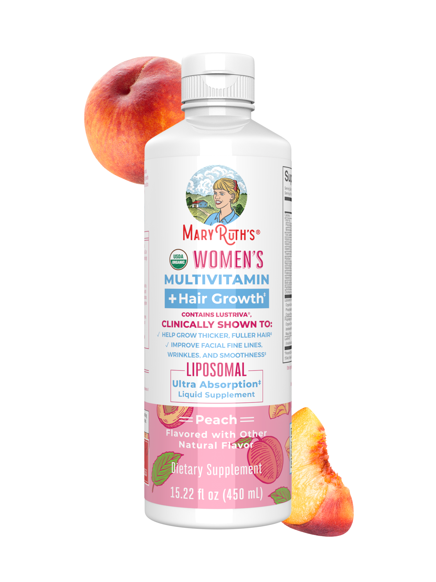 Multivitamínico + Crecimiento Capilar Liposomal para Mujer - MaryRuth Organics
