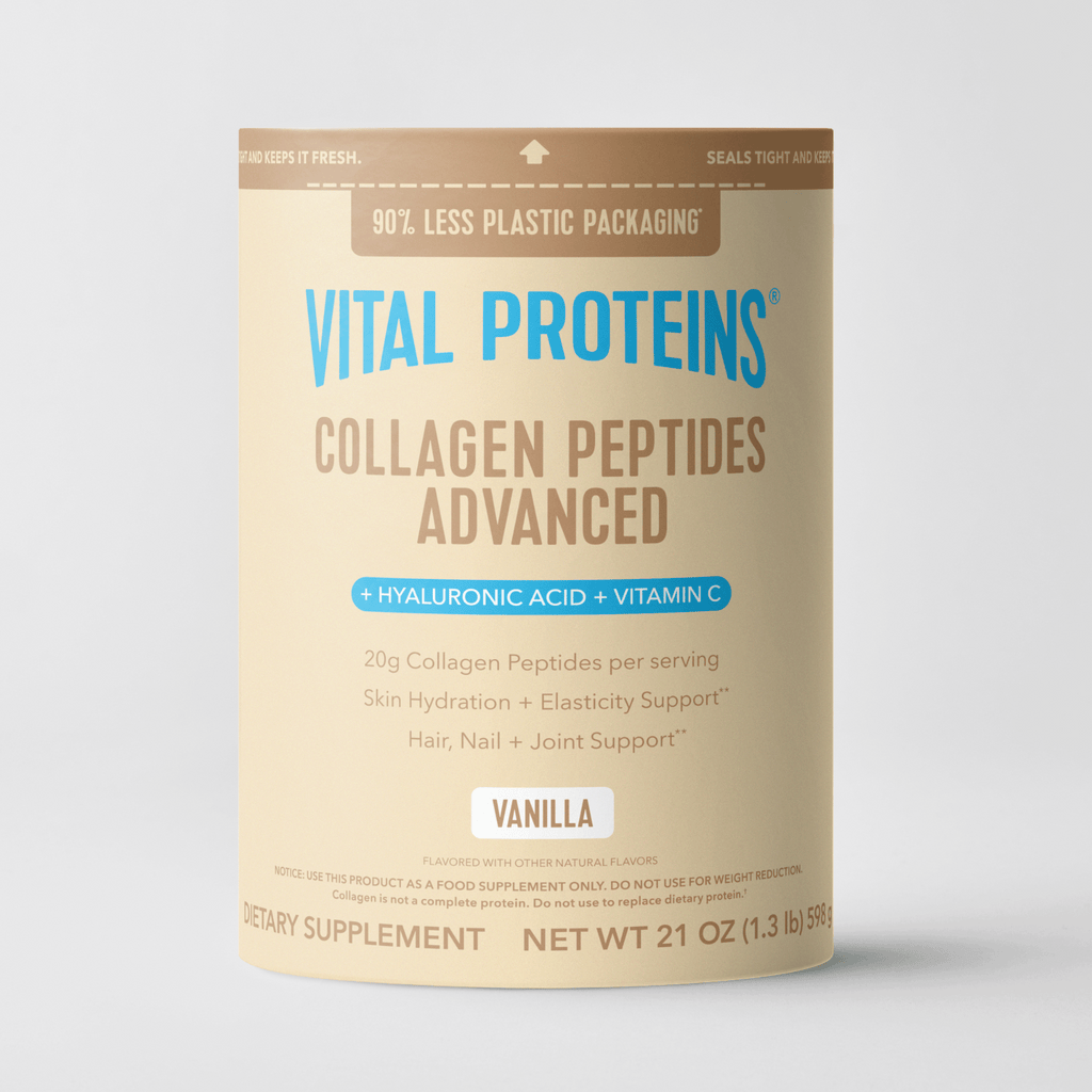 Péptidos de Colágeno Vainilla Avanzados - con Ácido Hialurónico y Vitamina C - Vital Proteins