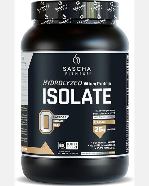 Hydrolyzed Whey Protein Isolate (Caramel, 2.11 lb) - Sascha Fitness 