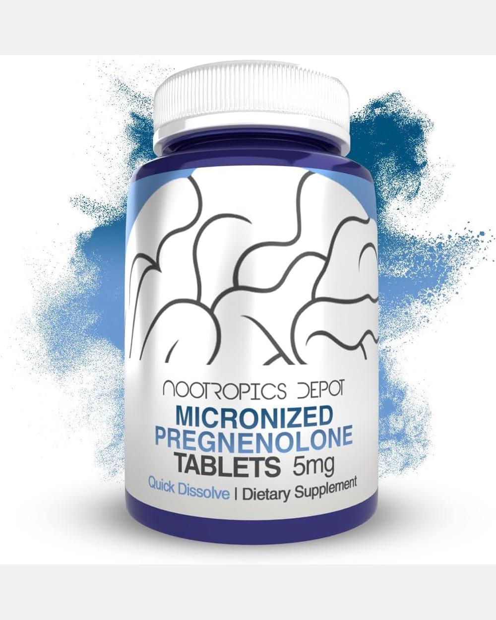 Pregnenolone 5mg 120 Tabletas Disolución Rápida - Nootropics Depot