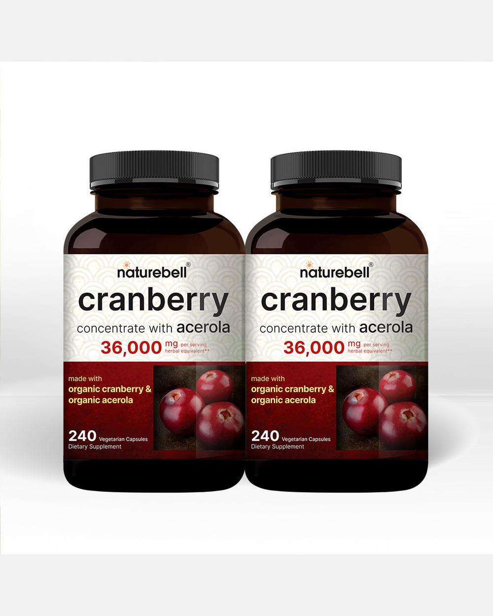 Arándano 36.000 mg con Acerola - Pack x2 (240 Cápsulas Vegetales) - NatureBell