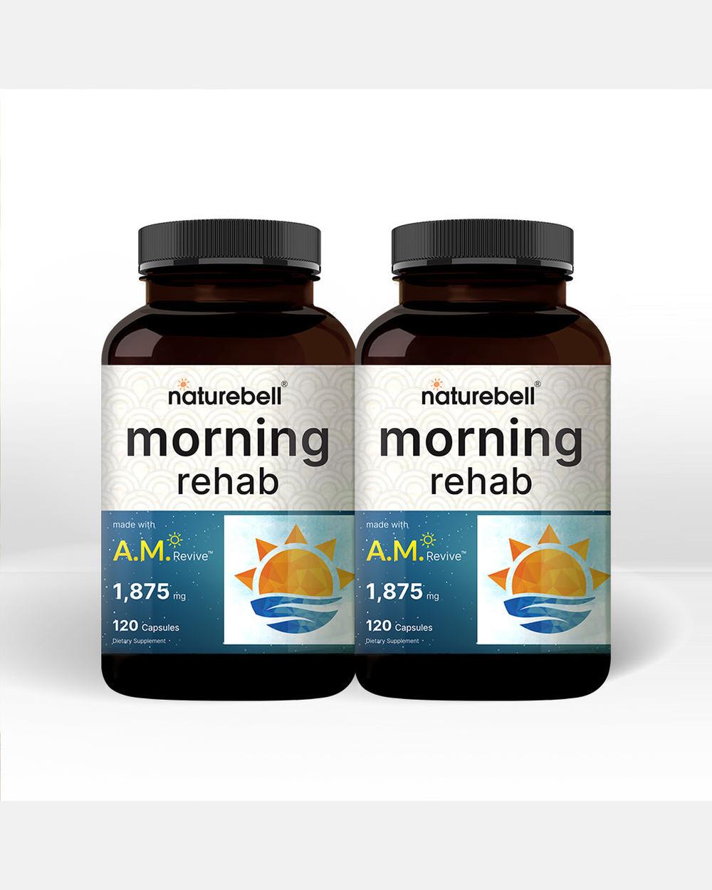 Morning Rehab Fórmula AM con 98% DHM - Pack x2 (240 Cápsulas) - NatureBell