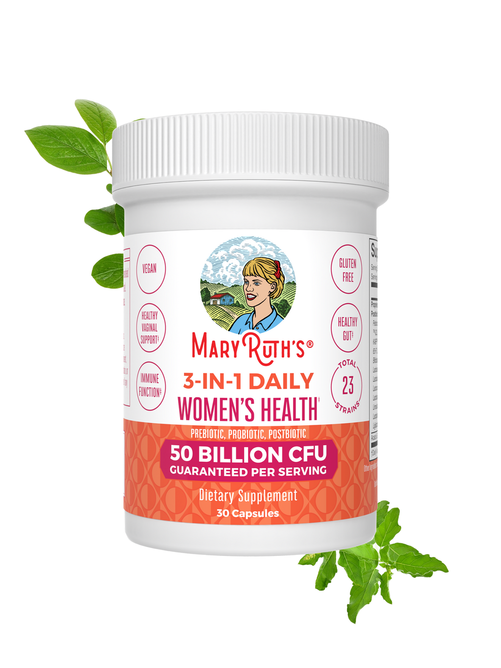 Cápsulas 3 en 1 de Salud Diaria para Mujer - MaryRuth Organics