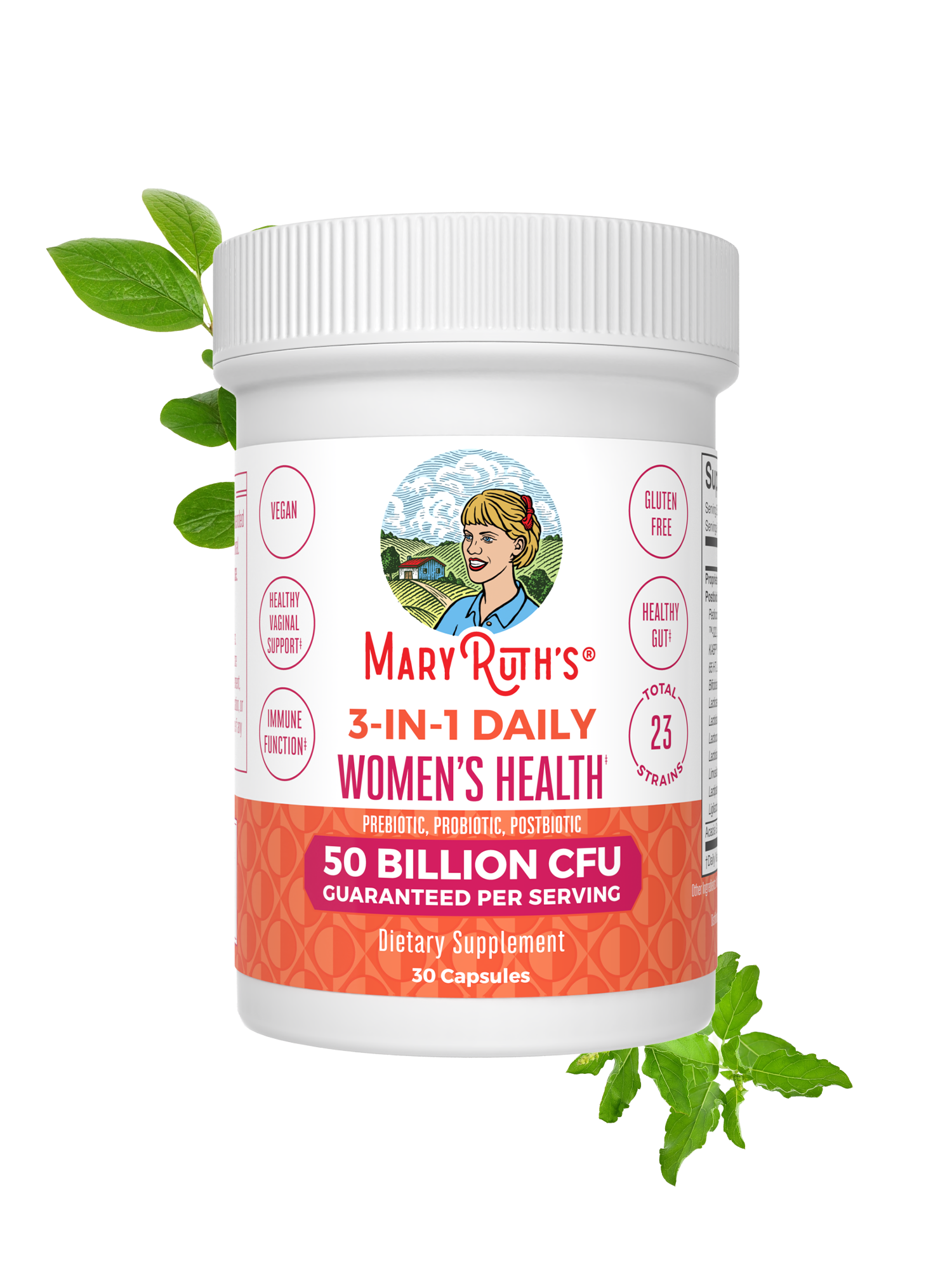 Cápsulas 3 en 1 de Salud Diaria para Mujer - MaryRuth Organics