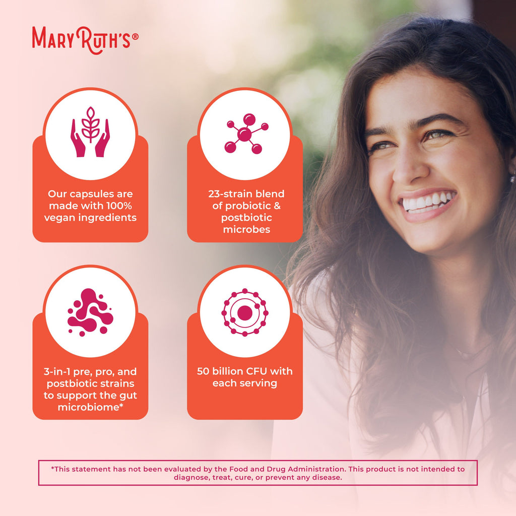 Cápsulas 3 en 1 de Salud Diaria para Mujer - MaryRuth Organics
