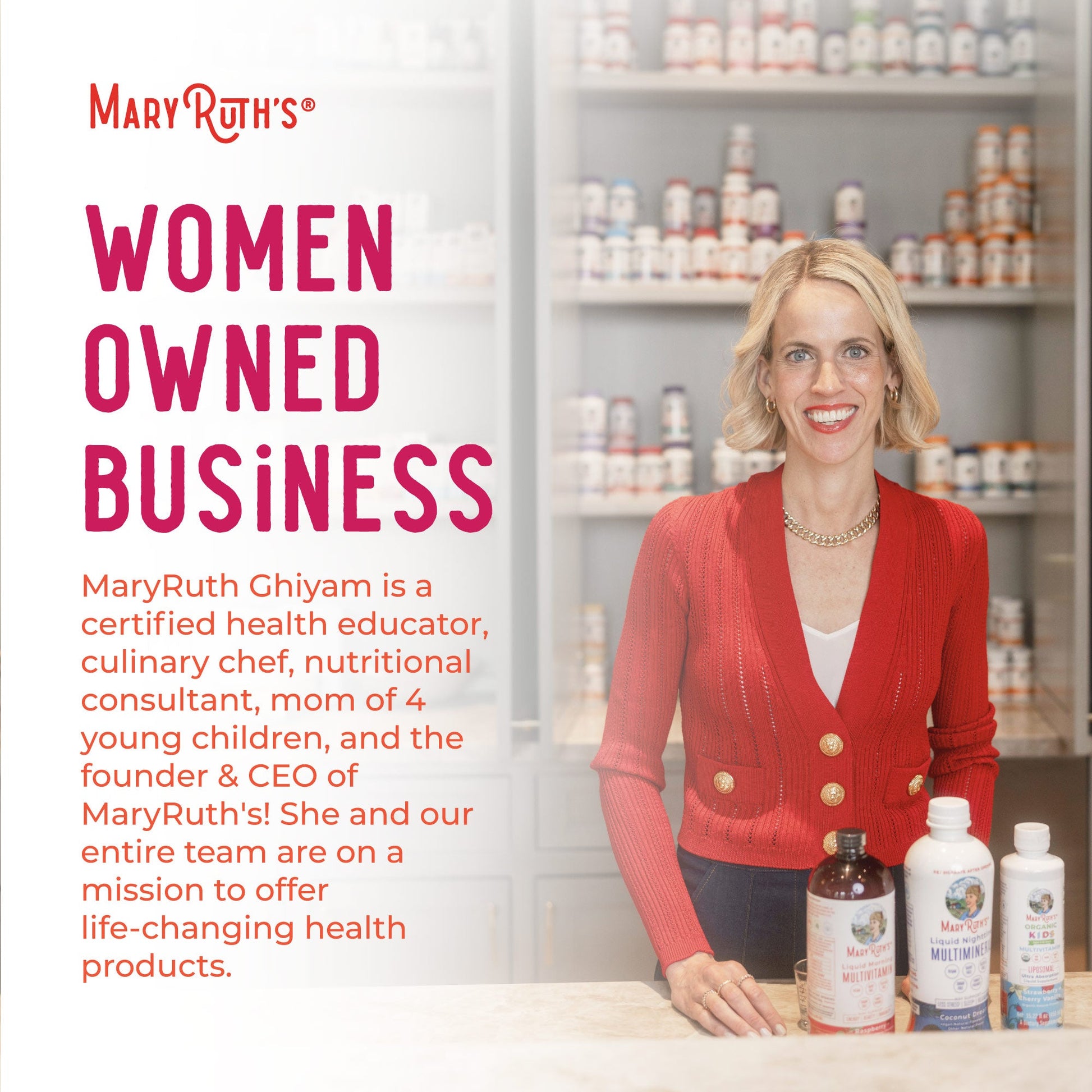 Cápsulas 3 en 1 de Salud Diaria para Mujer - MaryRuth Organics