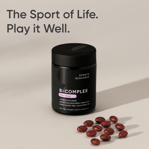 Sports Research® Vitamin B-Complex, 120 Count Plantgels™|B0CVNPVWNQ