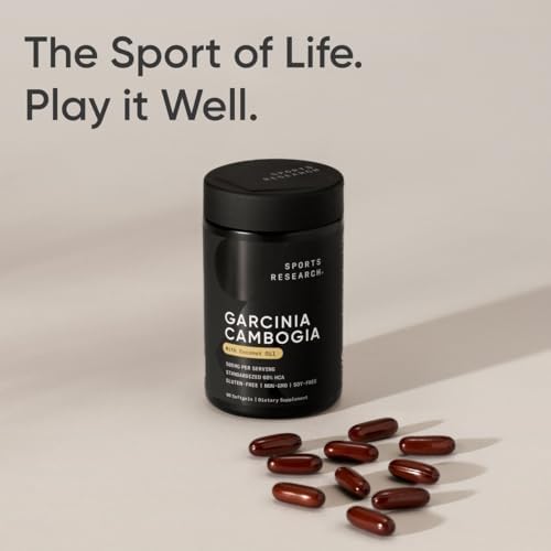 Sports Research® Garcinia Cambogia 60% HCA, 90 Softgels|B00CKXJ06K