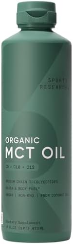 Sports Research® Organic Coconut MCT Oil Powder, Unflavored (10.6oz)|B06XRKBD7X