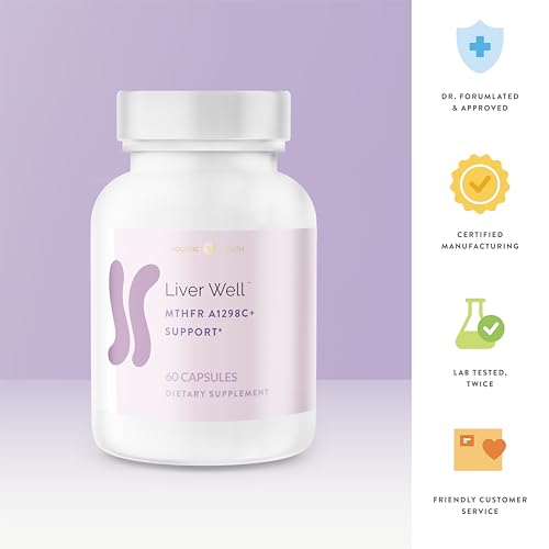 Liver Well MTHFR A1298C+ Support 60 Capsules|B07GFW3FFL