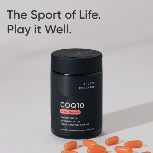 Sports Research® CoQ10 200mg, 90 Count Plantgels™|B0CCX5T12K