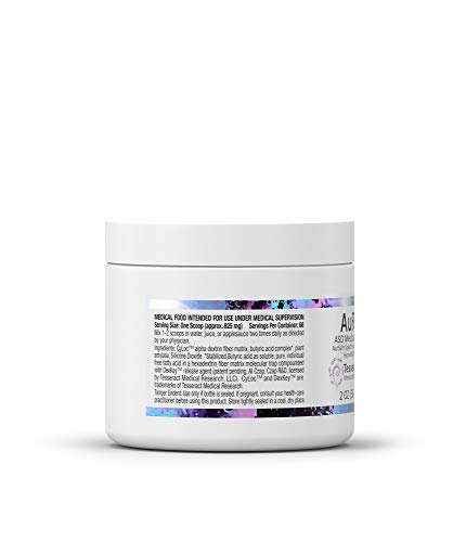 AuRx Autism Spectrum Medical Food Powder to Support Gut Health, Stabilized Butyric Acid Supplement in a Palatable-Tasting Powder for ASD Children, Hypoallergenic, 2 Ounces|B074XLLNN8