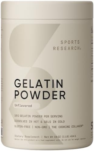 Sports Research® Gelatin Collagen Cooking Powder, 16oz|B01M04SSKB