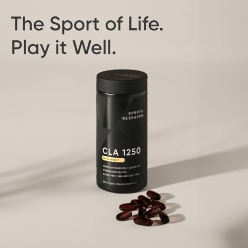 Sports Research® CLA 1250mg, 180 Softgels|B01F2OG8B8