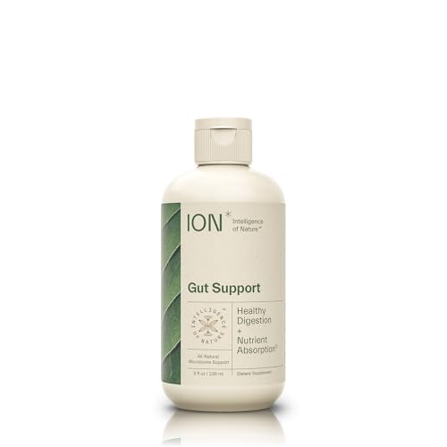 ION* Intelligence of Nature Gut Support Liquid Supplement - Gut & Digestive Health Liquid Drops, Cleanse & Detox with Humic Extract for Women & Men, Adults & Kids 4+ - 8 fl oz (Pack of 1)|B07YMJJ4XV