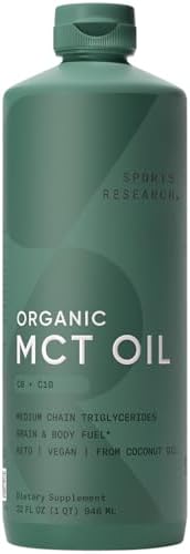 Sports Research® Organic Coconut MCT Oil Powder, Unflavored (10.6oz)|B06XRKBD7X