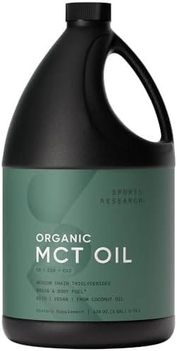 Sports Research® Organic Coconut MCT Oil Powder, Unflavored (10.6oz)|B06XRKBD7X