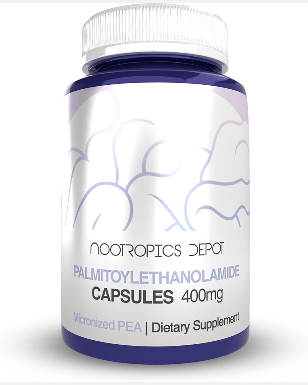 Palmitoylethanolamide PEA 400mg 60 Cápsulas | Nootropics Depot