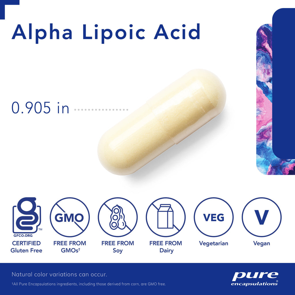 Ácido alfa lipoico 600 mg - Pure Encapsulations