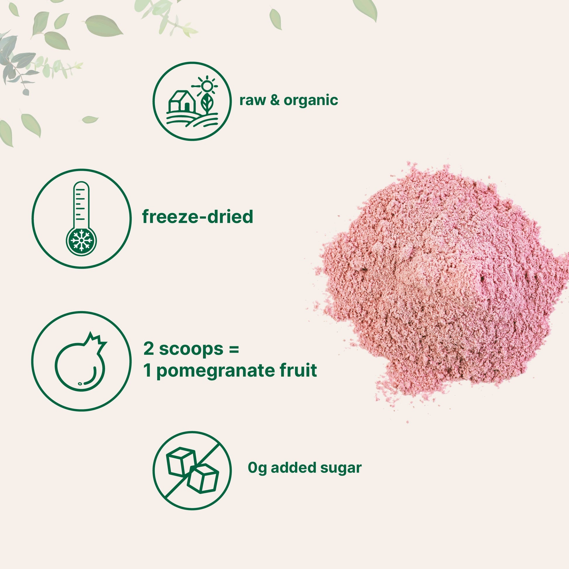 Polvo de Jugo de Granada Orgánica - Micro Ingredients