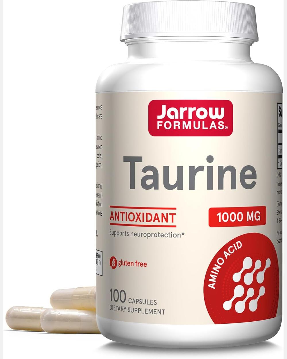 Taurine 1000 mg | 100 cápsulas | Jarrow Formulas
