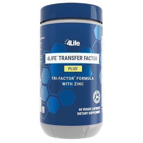 4Life Transfer Factor Plus - Support with Zinc, Super Mushroom Blend (Maitake, Shiitake, Agaricus), and Colostrum & Egg Yolk Extracts - 60 Capsules|B004NNINLI