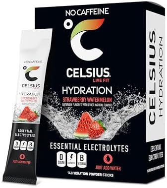 CELSIUS Hydration™ Blue Razz, Sugar Free Electrolyte Hydration Drink Mix (Pack of 14)|B0DS2VNSJC