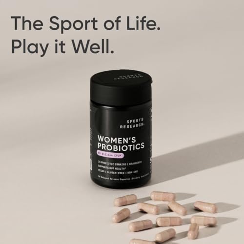 Sports Research® Women's Probiotics 65 Billion CFU w/Prebiotics, 30 Count|B09MCBPGCJ