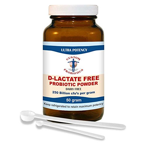 Custom Probiotics D-Lactate Free Probiotics Powder (50 Gram)|B07CGXXPGQ