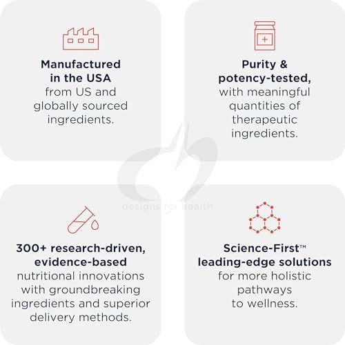 Designs for Health Stabilized R-Lipoic Acid Supreme - 100mg RLA Supplement with Taurine - Non-GMO, Gluten Free (60 Capsules)|B000FGXLSW