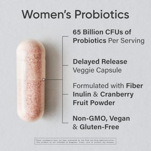 Sports Research® Women's Probiotics 65 Billion CFU w/Prebiotics, 30 Count|B09MCBPGCJ