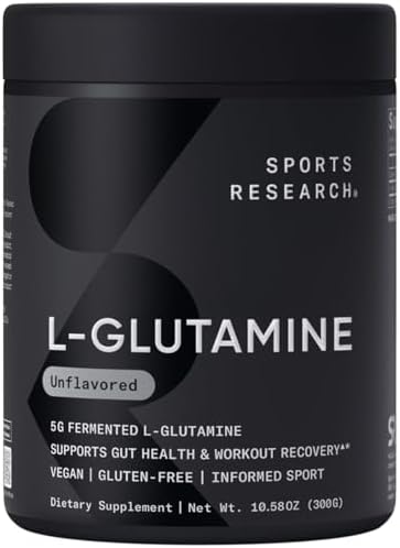Sports Research® L-Glutamine Powder 5g, Unflavored (17.64oz)|B0CCK2T1LN