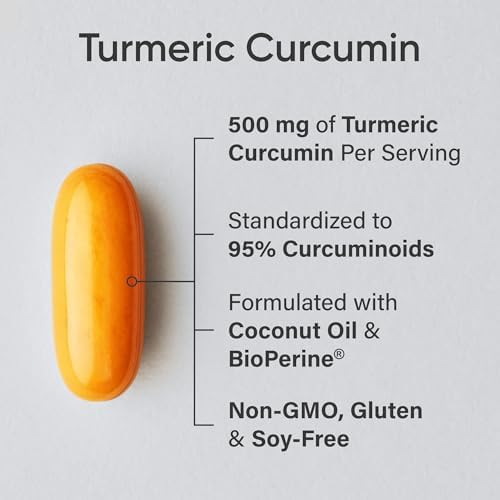 Sports Research® Turmeric Curcumin w/Coconut Oil & BioPerine® - 120 Count|B00A39MPNI