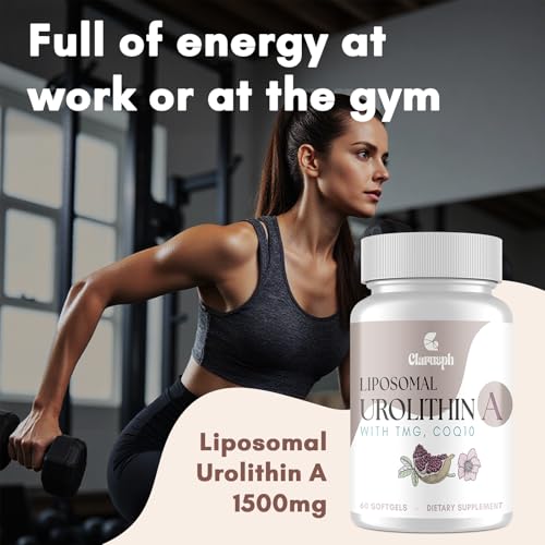 Liposomal Urolithin A 1500mg - Supplement for Muscle Strength, Stamina & Focus - High Absorption, 60 Softgels (Pack of 1)|B0FFMZXNGG