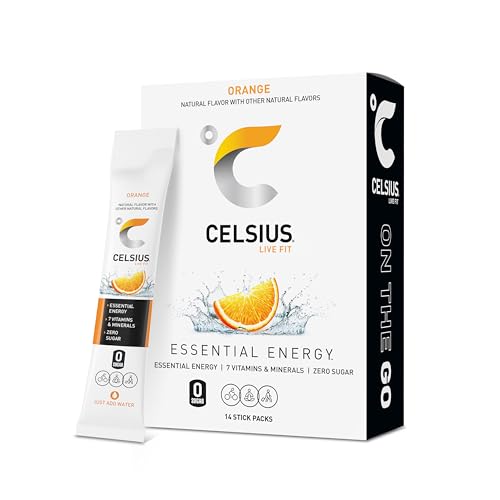 CELSIUS® On-the-Go Powder Sticks Watermelon Ice, Essential Energy 2.5 Oz (14 Sticks per Pack)|B0CWJQTH2Z
