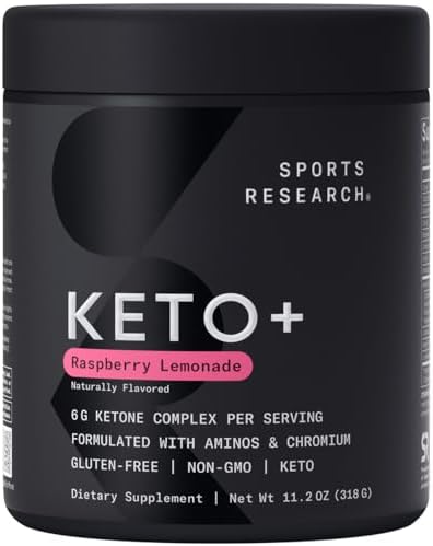 Sports Research® Keto + Exogenous Ketones w/goBHB®, Raspberry Lemonade|B0787X8ZLQ
