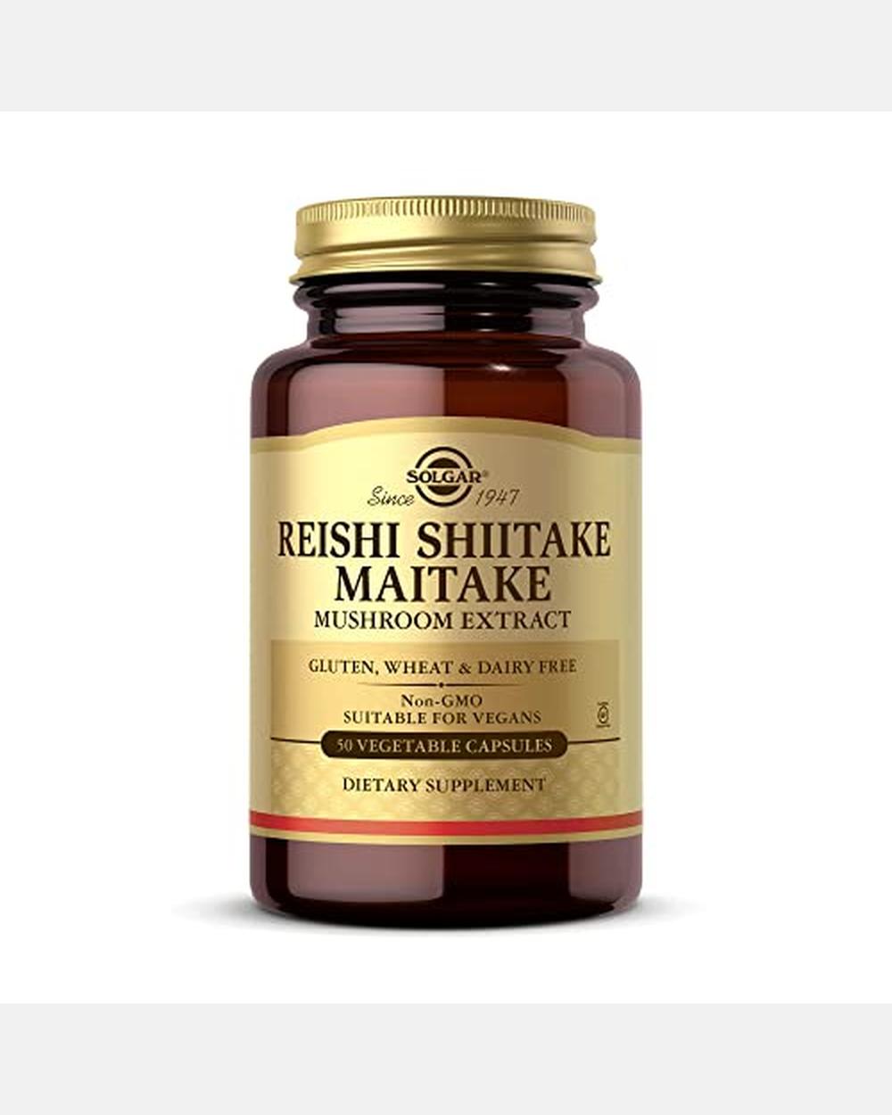 Complejo Multihongos con Reishi, Shiitake y Maitake, 50 cápsulas vegetales - Solgar