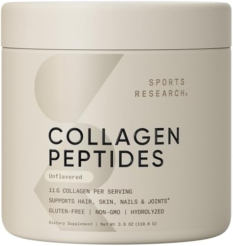 Sports Research® Collagen Peptides Protein Powder 16oz (Unflavored)|B00XQ2XGAA