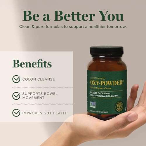 Global Healing Oxy-Powder Colon Cleanse, Constipation Relief for Women & Men, Magnesium Oxide Colon Cleanser & Detox for Weight Loss, Gut Cleanse Detox for Women and Men|B01BGU4S28