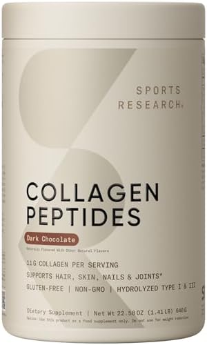 Sports Research® Collagen Peptides Protein Powder 16oz (Unflavored)|B00XQ2XGAA