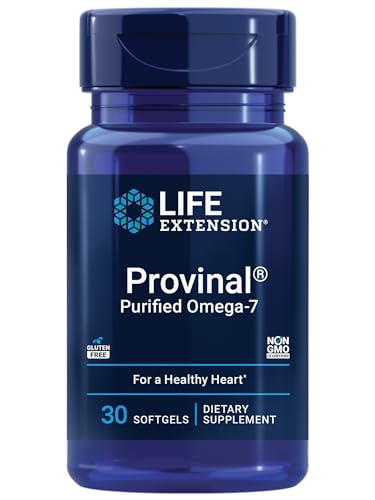 Provinal Purified Omega-7 - Daily Essential Omega 7 Fatty Acids Supplement, Palmitoleic Acid Fish Oil For Heart Health & Inflammation Management - Gluten-Free, Non-GMO - 30 Softgels Month Supply|B00HFNOH86